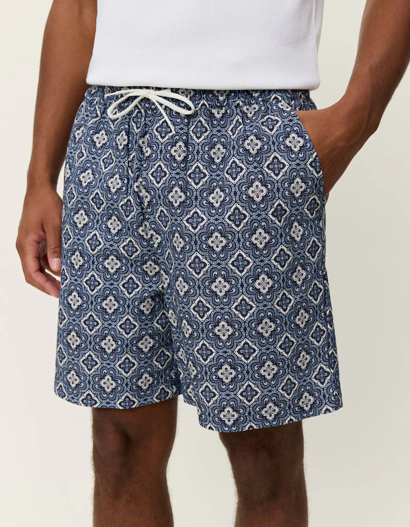 Harry Arabesque Shorts - Blue Fog - Image 3