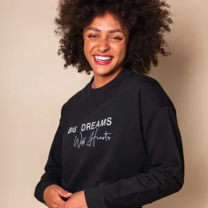 SORELLE - Black Big Dreams Wild Hearts Sweatshirt
