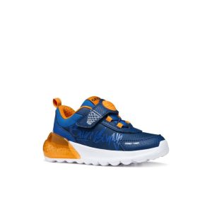 Geox Junior Boys Navy Looney Tunes Activart Illuminus Sneakers - J65LYA