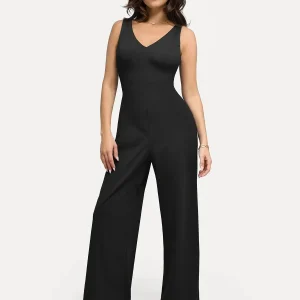 Shapewear Slimming Wide-Leg Jumpsuit