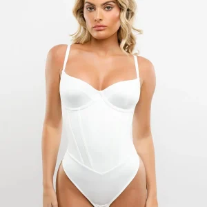 Shapewear Tummy Control Corset Thong Bodysuit