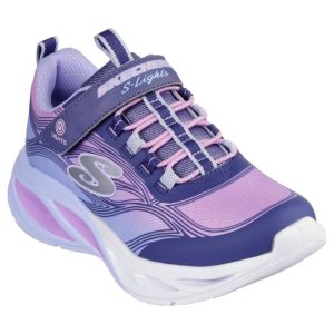 Skechers Girls Junior Navy S-Lights Cosmic Glow Runner - 303712L